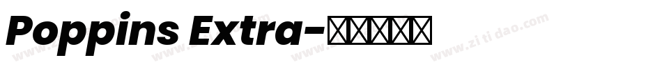 Poppins Extra字体转换
